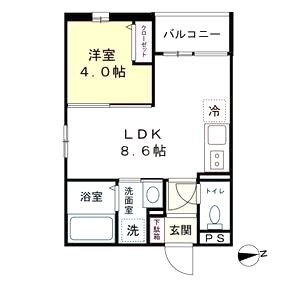 ALMO姫路駅前の間取り図