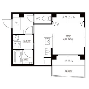 CoLaBo西北ガーデンズの間取り図