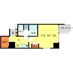 アーデン京町堀イーストの間取り図