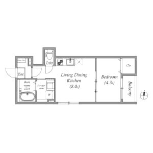 Iris淡路の間取り図