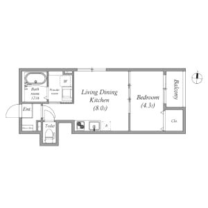 Iris淡路の間取り図