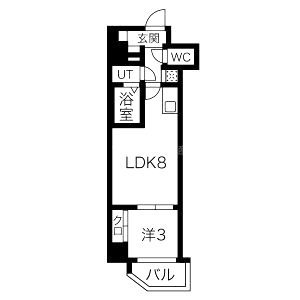 ワールドアイ京橋NORDの間取り図