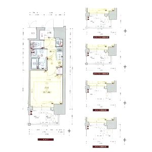 プレサンス玉造駅前ルージュの間取り図