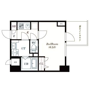 S-RESIDENCE新大阪Rishの間取り図