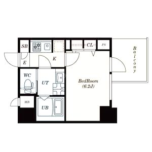 S-RESIDENCE新大阪Rishの間取り図