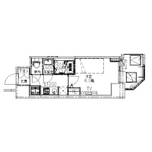 S-RESIDENCE都島Luxの間取り図