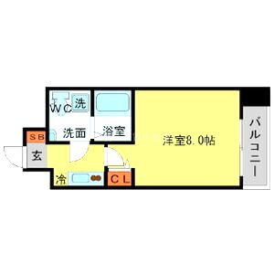 SERENiTE北浜の間取り図