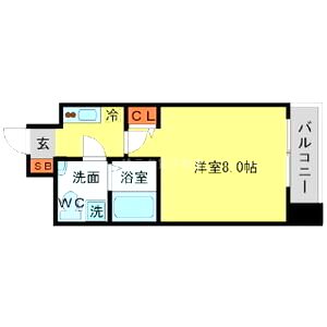 SERENiTE北浜の間取り図