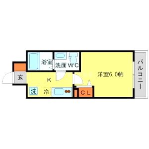 SERENiTE北浜の間取り図