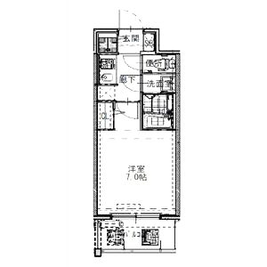 S-RESIDENCEドーム前千代崎の間取り図