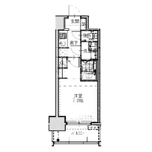 S-RESIDENCEドーム前千代崎の間取り図