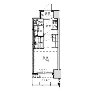 S-RESIDENCEドーム前千代崎の間取り図