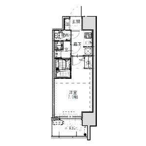 S-RESIDENCEドーム前千代崎の間取り図