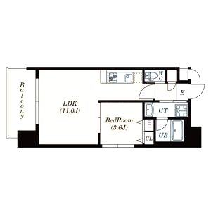 フレンシアノイエ難波南の間取り図