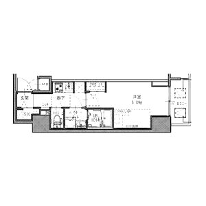 S-RESIDENCE福島玉川Tresの間取り図