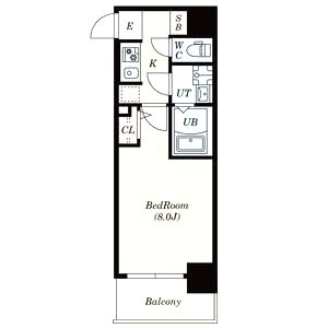 S-RESIDENCE堺市駅前の間取り図