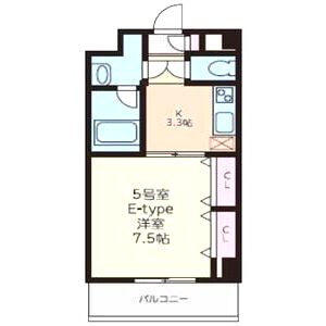 S-FORT神戸小河通の間取り図