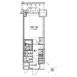 S-RESIDENCE都島の間取り図