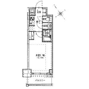 S-RESIDENCE都島の間取り図