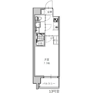 S-RESIDENCE福島grandeの間取り図