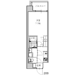 S-RESIDENCE福島grandeの間取り図