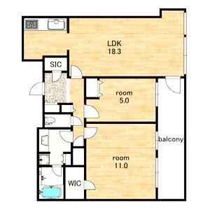 クラッシィタワー淀屋橋の間取り図