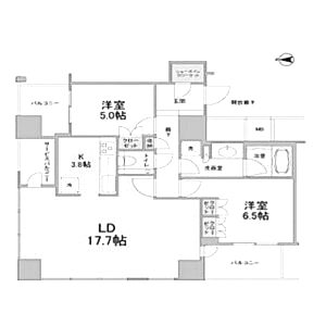 クラッシィタワー淀屋橋の間取り図