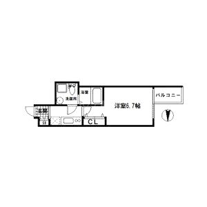 SERENiTE本町エコートの間取り図