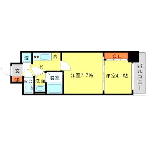 SERENiTE本町エコートの間取り図