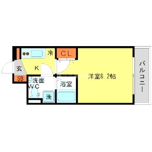 SERENiTE本町エコートの間取り図