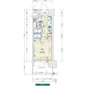 プレサンス難波元町の間取り図