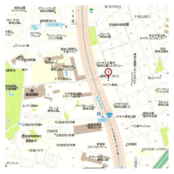 第6アローズ緑地公園の外観2枚目