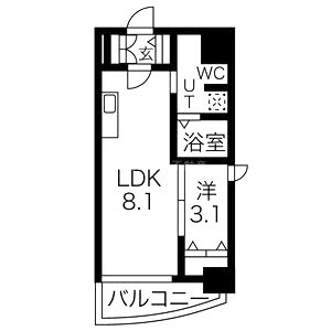 ラシーヌ日本橋の間取り図