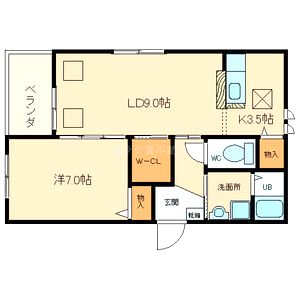 シャルマン・ドミール堺の間取り図