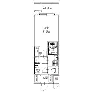 S-RESIDENCE難波大国町Tresの間取り図