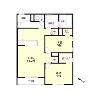 ハイテラス千里山の間取り図