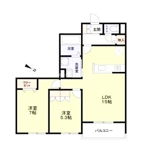 ハイテラス千里山の間取り図