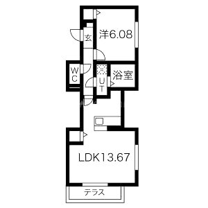 ベネイーストの間取り図