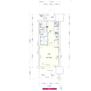 プレサンス梅田東ディアロの間取り図