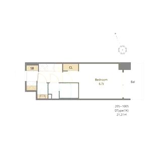 Alivis福島海老江(旧:フォーリアライズ福島ルノン)の間取り図