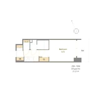 Alivis福島海老江(旧:フォーリアライズ福島ルノン)の間取り図