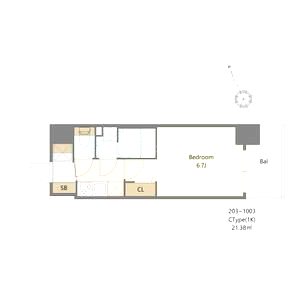 Alivis福島海老江(旧:フォーリアライズ福島ルノン)の間取り図