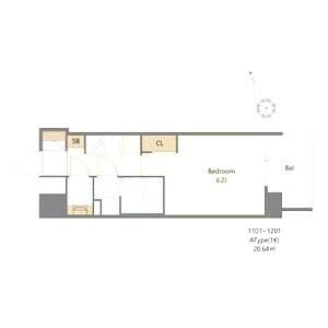 Alivis福島海老江(旧:フォーリアライズ福島ルノン)の間取り図
