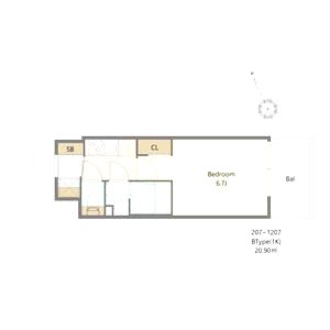 Alivis福島海老江(旧:フォーリアライズ福島ルノン)の間取り図