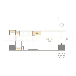 Alivis福島海老江(旧:フォーリアライズ福島ルノン)の間取り図