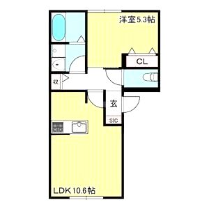 トリニティI号館の間取り図