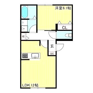 トリニティI号館の間取り図