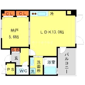 セブンハイツの間取り図