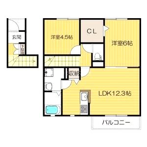 ティアラ Iの間取り図