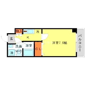 SERENiTE江坂四番館の間取り図